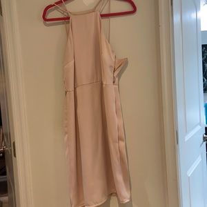 Asos baby pink cocktail dress